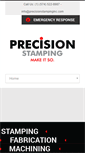 Mobile Screenshot of precisionstampinginc.com